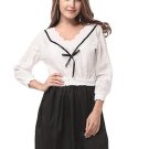 Patchwork Double-Layered Hollow Women\'s Day Dress