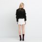 Brand Women Black Ruffle Multi Pleated Layer Blouse With Sheer Shoulder Female Chiffon Elegant Sweet