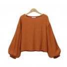 Fashion Women Long Sleeve Blouse Tops Elegant Puff Sleeve Shirts Loose Female Clothes Shirt Casual B