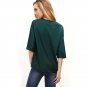 Color Block Elbow Sleeve Blouse Women Patchwork Boat Neck Top 2017 Autumn Fashion Office Lady Casual