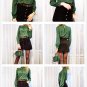 Style Pleated Pearl Beading Regular Sleeve Blouse 2017 Chiffon Round Neck Elegant Work Blouse