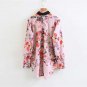 Casual Tie Neck Bow Floral Print Blouse 2018 Spring Long Sleeve OL Work Top Blouse Women Elegant Ove