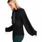 Black Chiffon Blouses Long Sleeve Sweet Bow Tie Neck Women Sheer Shirt Office Fall 2017 Fashion Eleg