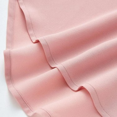 Pink Bow Tied Neck Plain Blouse Women Flare Sleeve Cuff Curved Hem Asymmetrical Casual Top 2018 Eleg