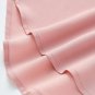 Pink Bow Tied Neck Plain Blouse Women Flare Sleeve Cuff Curved Hem Asymmetrical Casual Top 2018 Eleg