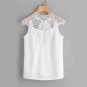 Lace Chiffon Blouse White Hollow Out Bow Tie Open Back Women Tops 2017 Ladies Elegant Cap Sleeve Blo