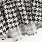 Frilled High Low Houndstooth Blouses 2017 Round Neck Long Sleeve Ruffle Tiered Cute Blouse Women Cas