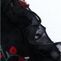 Embroidery Blouse Women Black Floral Pleated Hem Ruffle Trim Summer Tops Casual Sleeveless Cute Baby