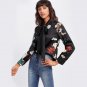 Black Flower Print Self Tie Bow Satin Blouse Women Long Sleeve Tunic Blouse Autumn 2017 Elegant Work
