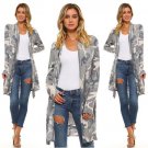 2017 Autumn Womens Casual Cardigan Loose Sweater Camo Long Sleeve  Outwear Jacket Coat Tops Size S-X
