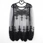 Mesh Transparent Blouses 2017 Sexy Women Top Blusas Embroidery Lace Floral Shirt Women Loose Sheer S