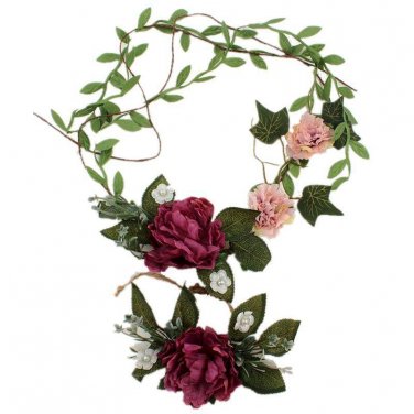 Artificial Flower For Wedding Crown Women Bride Wedding Wreath Head Flowers Wrist Flower Corsage Gir