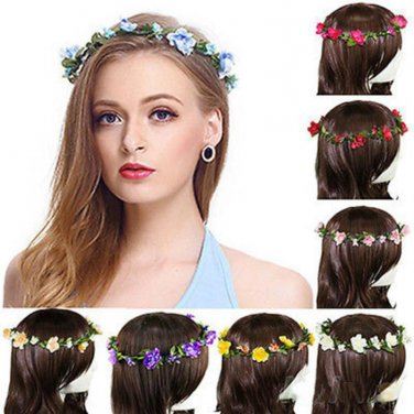 Bridesmaid Flower Wreath Artificial Flower Head Wreath For Hair Floral headband Hair accessories Flo
