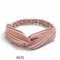 Women\'s Satin elastic cross headband geranium European and American hair accessories