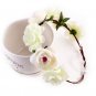2017 New Handmade Woman Girls Artificial Flower Headband Party Wedding Fabric Flower Wreath Hair tur