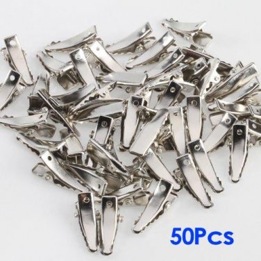 TFGS 2016 Hot Style 50pcs Mini Single Prong Alligator Hair Clips w/ Teeth