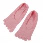 New Women Ankle Socks Five Fingers Socks Non Slip Calcetines Ciclismo Fitness Dots Warm LM75