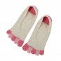 New Women Ankle Socks Five Fingers Socks Non Slip Calcetines Ciclismo Fitness Dots Warm LM75