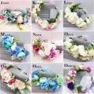 Bridesmaid Flower wedding Wreath Artificial Flower Head Wreath Floral headband Hair accessories Flow