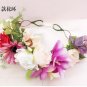 Bridesmaid Flower wedding Wreath Artificial Flower Head Wreath Floral headband Hair accessories Flow