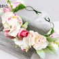 Bridesmaid Flower wedding Wreath Artificial Flower Head Wreath Floral headband Hair accessories Flow