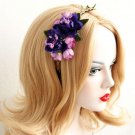 Women Head Flower Wreath Girl Hair Band Wreath Bridal Flower Headpiece Wedding Wreath with Artificia
