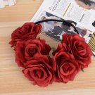 2017 Bride Bohemian Artificial Flower Headband Festival Wedding Floral Garland Hair Band Girl Headpi