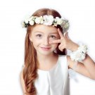 Wreath Girl Head Flower Crown Bridal Hair Accessories Artificial Flower Head Wreath For Hair Wedding