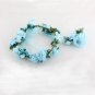 Wreath Girl Head Flower Crown Bridal Hair Accessories Artificial Flower Head Wreath For Hair Wedding