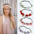 Fashion Ladies Bridemaid Flower Wreath Artificial Flower Head Wreath Floral Bridal Hair Accessory We