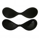 Women Sexy Strapless Invisible Silicone Push Up Paste Type Bra Sexy BK B