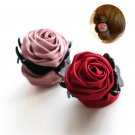 Rose Flowers Black Plastic Teeth Hair Claw Clips Exquisite Elegant Headwear For Women Girl Hair Acce