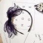 Haimeikang New Arrival Hair Accessories Lace Net Yarn Big Bowknot Hair Hoop Headband With Teeth Hair