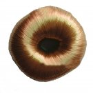 Gold DIY Charming Boho Bohemian Fashion Hair Wig Synthetic Chignon Hair Bun Ring Donut Roller Hairpi