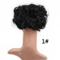 12 Colors Women Curly Chignon Plastic Comb Hair Extension Hairpiece wig Clip In Big Hair Bun Claws p