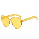 Women Fashion Heart-shaped Shades Sunglasses Integrated UV Candy Colored Glasses