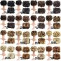 Women FashionCurly Chignon Plastic Comb Hair Extension Hairpiece wig Clip In Big Hair Bun Claws pin