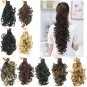 10 Colors Women Donuts Head circle Ball Curly Long Ponytail Horsetail Wig Clip In Hair Multicolor He