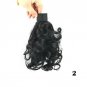 10 Colors Women Donuts Head circle Ball Curly Long Ponytail Horsetail Wig Clip In Hair Multicolor He