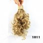10 Colors Women Donuts Head circle Ball Curly Long Ponytail Horsetail Wig Clip In Hair Multicolor He