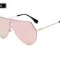 ROYAL GIRL Unique Shield Sunglasses Women Rimless Over Size Sun Glasses Vintage Shades SS923