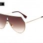ROYAL GIRL Unique Shield Sunglasses Women Rimless Over Size Sun Glasses Vintage Shades SS923