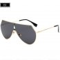 ROYAL GIRL Unique Shield Sunglasses Women Rimless Over Size Sun Glasses Vintage Shades SS923