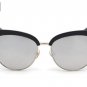ROYAL GIRL Exaggeration Cat Eye Sunglasses Women Brand Designer Half Frame Diamante Sun Glasses Summ