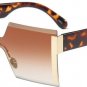 ROYAL GIRL Oversized Rimless Sunglasses Women Men Brand Design Ladies Square Black Big Frame Gray Gr