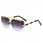 ROYAL GIRL Trendy Metal Square Sunglasses Men Luxury Brand Vintage Women Designer Sun Glasses Gold B