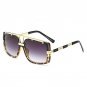 ROYAL GIRL Trendy Metal Square Sunglasses Men Luxury Brand Vintage Women Designer Sun Glasses Gold B