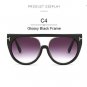 ROYAL GIRL Unique Goggles Sunglasses Women Vintage Oversized Sun Glasses Square Fashion Glasses Bran