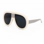 ROYAL GIRL Oversized 2017 New Women Brand Designer Vintage Mirror Big Frame Rivet Shades Style Ladie