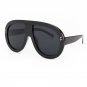 ROYAL GIRL Oversized 2017 New Women Brand Designer Vintage Mirror Big Frame Rivet Shades Style Ladie
